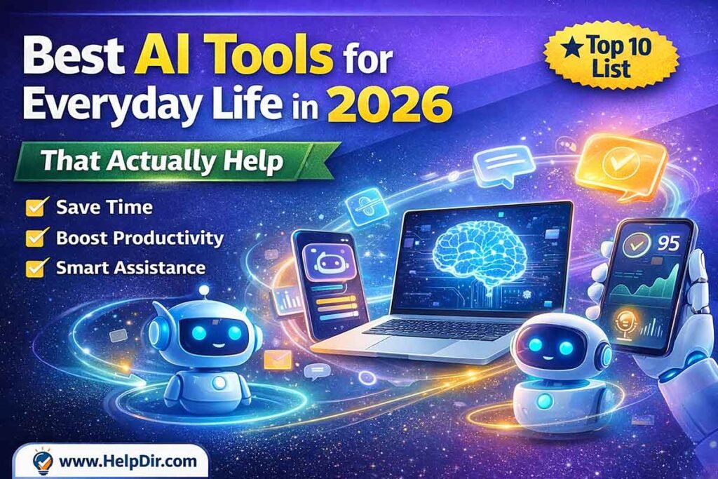 Best AI Tools for Everyday Life in 2026 That Actually Help (No Tech Degree Required)